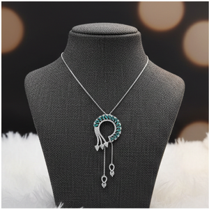 ชุดเครื่องประดับ AD ระยิบระยับคุณภาพพรีเมียมสำหรับเจ้าสาว ลุคหรูหรา ประดับด้วยเพชรแบบอเมริกัน ราคาขายส่งที่เหมาะสมสำหรับผู้ซื้อ - Product Image 2