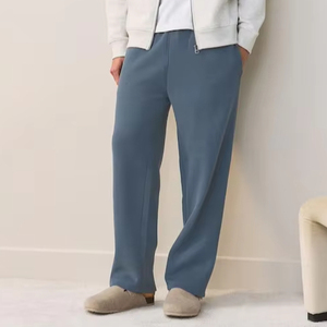 <b>Men</b> Straight Leg <b>Fleece</b> Sweat <b>Pants</b> Custom Relaxed Fit <b>Lounge</b> Gym Training Casual Wear Comfortable Style - Product Image 1