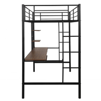 Cama Litera Reclinable de Estilo Moderno y Alta Calidad, Estructura de Metal y Hierro, Tapicería de Algodón Plateado, Muebles de Dormitorio para Adultos y Estudiantes