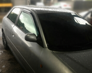 Deflectores de Viento para Ventanas de Automóviles HIC A3 Hatchback de 3 Puertas (8L) 96~03, Visores Solares, Deflectores de Insectos, Material PMMA, Instalación con Cinta 3M - Product Image 3