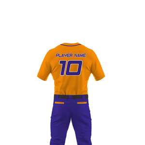 OEM Custom <b>Baseball</b> Uniforms for Teams Lightweight Polyester Fabric Full Button Style Moisture-Wicking Breathable Adjustable - Product Image 3