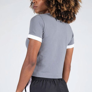 Camiseta Deportiva de Verano para Mujer, Cuello en V, Corte Ajustado, 100% Algodón de Alta Calidad, Secado Rápido, para Gimnasio y Fitness - Product Image 2