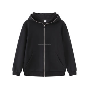 High Quality Fleece Cotton Heavyweight Men's Hoodie Full <b>Zip</b> Pullover Hoodies Custom Logo Print Embroidery Hoodies - Product Image 3