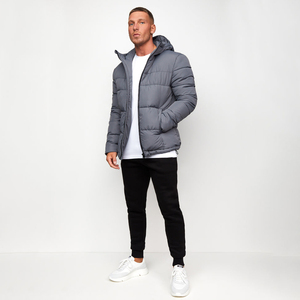 Chaqueta de Plumón de Invierno para Hombre, Diseño 2026, con Cierre, Cuello Alto, Relleno de Algodón, Reversible - Product Image 3