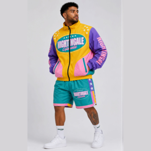 Conjunto Corto de Chaqueta Cortavientos con Logotipo Personalizado, el Mejor Conjunto Deportivo Informal de Manga Larga para Hombre, Impermeable y Resistente al Viento, de Nailon - Product Image 3