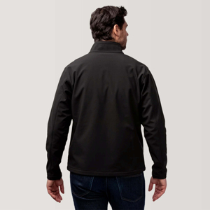 OEM Service Winter Casual Men's Softshell <b>Jacket</b> with Stand Collar Zipper Front Hooded Waterproof Windproof & Breathable - Product Image 2