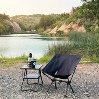 Table pliante double couche en alliage d'aluminium Areffa AF-1050, légère et portable, pour le camping, les pique-niques et les parcs.