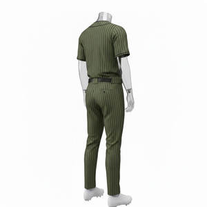 Uniforme de baseball de marque célèbre, impression par transfert thermique professionnelle, designs personnalisés, respirant, séchage rapide, antibactérien - Product Image 3