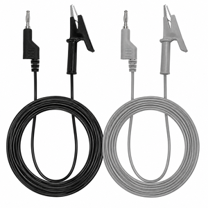 Câble de test multimètre avec fiche banane 4 mm vers pince crocodile avec fils, accessoire électrique, outil ZetomedPro - Product Image 1