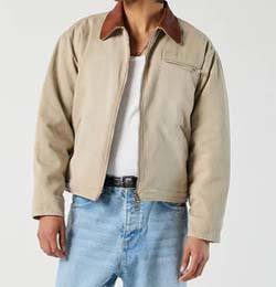 Chaqueta de Trabajo Vintage para Hombre, Personalizada con Logotipo Bordado, de Lona Transpirable y Resistente, al por Mayor - Product Image 2