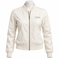 Veste bomber légère jaune tendance pour femmes, fermeture éclair, tissu respirant et chaud, service OEM