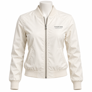 Chaqueta Bomber Ligera con Cierre de Cremallera en Color Amarillo a la Moda para Mujer, Chaqueta Bomber para Mujer con Tejido Transpirable y Cálido, Servicio OEM - Product Image 1