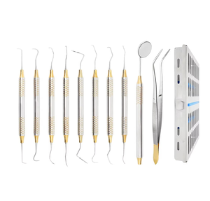 Dental Hygienist Tool Kit (10 PCs) Includes <b>Mirror</b> Probe Tweezer Scalers Pocket Probe Curettes Set Wholesale 2026 - Product Image 2