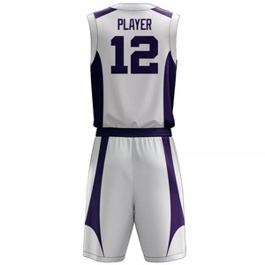 Tenue de basket-ball de haute qualité à prix de gros pour équipes, impression par sublimation, nouveau design - Product Image 3