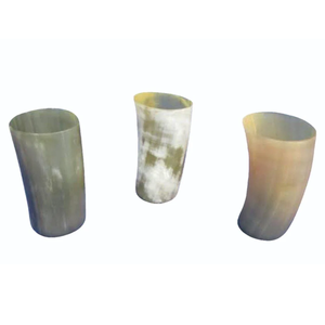 Premium Quality Handcrafted Durable Traditional Horn Glassware for Beer Mead Spirits American Style Collectible Display - Product Image 1
