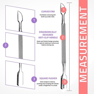 2026 High Quality Cuticle <b>Nail</b> Pusher Sharp Cutting Cuticle <b>Nail</b> Pushers Stainless Steel Cuticle <b>Nail</b> Pusher Made In Pakistan - Product Image 2