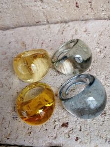 Colorful Handmade Resin Ring Stylish Unisex Fashion Accessory - Product Image 1