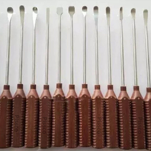 Manche de scalpel rond européen PISSCO, instrument chirurgical en acier inoxydable, manche de scalpel à prise ronde, outil chirurgical, 13 pièces - Product Image 5