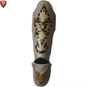 Boxing Shin Guard Combat Training Shin Instep <b>Ankle</b> Protector MMA Muay Thai Leg <b>Warmers</b> Light Kicking Shin Pads PU - Product Image 3