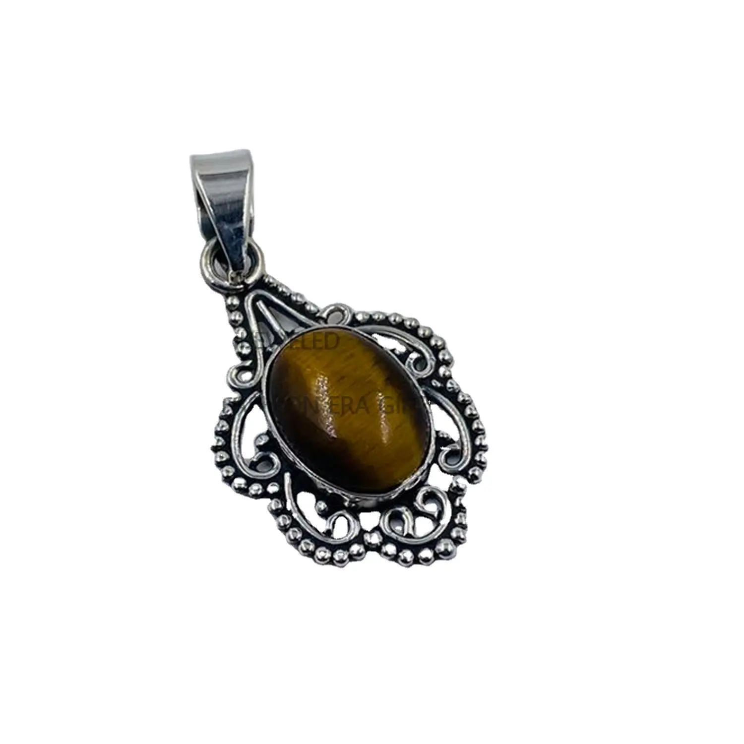 Ojo de tigre amarillo natural, piedra preciosa de Plata de Ley 925, colgante de plata hecho a mano, joyería al por mayor, precio de fábrica