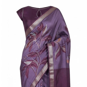 Sari classique pour femmes, robe traditionnelle drapée, broderie détaillée, vêtements ethniques élégants, tenue de fête, mariage, cérémonie - Product Image 4