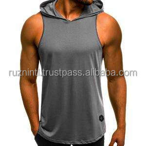 Camiseta Deportiva Ligera sin Mangas con Capucha para Hombre, Ropa de Gimnasio de Verano, Camiseta de Entrenamiento Atlético, Top de Fitness para Ejercicio Muscular - Product Image 4