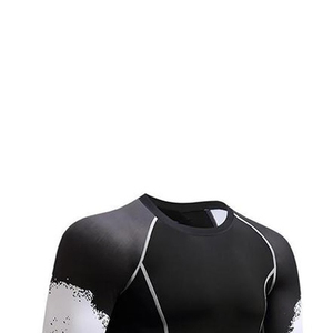 Maillots de compression à manches longues pour hommes avec logo personnalisé, protection UV, séchage rapide, pour la plongée et les activités aquatiques - Product Image 5