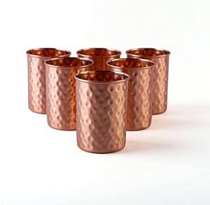 Fabricant et fournisseur direct en gros d'articles en cuivre pour verres, emballage personnalisé, exportation, vaisselle réutilisable et durable, Inde. - Product Image 2