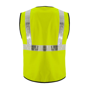 Gilet de travail haute visibilité pour hommes, réfléchissant, de qualité supérieure, tissu brillant, coupe confortable, construction durable, protection au travail - Product Image 4