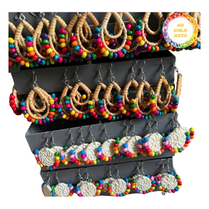 Stylish Handmade Rattan Earrings Coastal Fashion <b>Accessories</b> For Professional Resort Wear And <b>Beach</b> Party Decor - Product Image 3