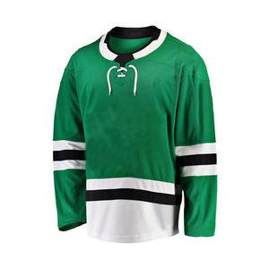 Ensembles de maillots de hockey sur glace personnalisés, écologiques, imperméables, 100 % polyester, respirants, haute qualité, vêtements d'équipe OEM, vente en gros - Product Image 3