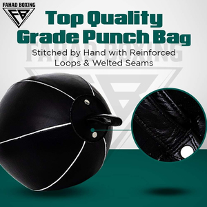 Ballon de boxe sur mesure en cuir, de plafond au sol, pour entraînement de réflexe et de réaction, idéal pour la gym à domicile et la vente en gros - Product Image 4