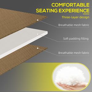 Set di 2 Sdraio Pieghevoli Beige con Schienale Reclinabile a 5 Livelli, Foro per la Lettura e Tasca Laterale - per Uso in Spiaggia - Product Image 4