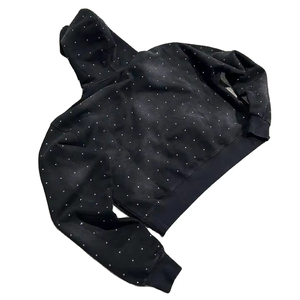 Sweat-shirt à capuche pour homme avec motif en strass, style streetwear oversize, en coton, tendance - Product Image 6