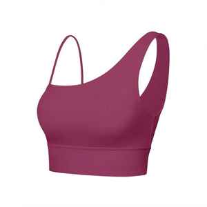 Soutien-gorge de sport personnalisé haute performance pour femme – Top de yoga élégant à une épaule, respirant et tendance - Product Image 4