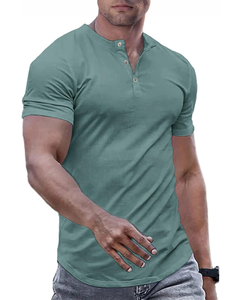 Camiseta de Hombre, Corte Regular, Cuello Redondo, Mezcla de Spandex/Poliéster, Lisa, Estilo Urbano, Transpirable, Ecológica, Personalizable - Product Image 1