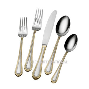 Ensemble de couverts en acier inoxydable miroir avec manches en bois, couteaux, cuillères et fourchettes, pour décoration de mariage - Product Image 6