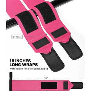 Attelle de soutien du poignet de qualité supérieure avec boucle pour le pouce très résistante, rose et noir, pour la musculation, l'entraînement en force, unisexe - Product Image 4