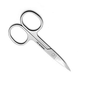 Stainless Steel Curved Eyebrow <b>Scissors</b> Precision Eyebrow Trimmer & Eyelash Grooming Tool for Women & Men Safe Rounded Tip - Product Image 3