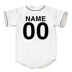 Custom 100% Polyester Baseball Jersey High Quality and Breathable Plus Size Options Designed for Men - Product Image 1