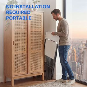 Chaises pliantes, lot de 2, robustes, ergonomiques, empilables, portables, en plastique, capacité de 330 lb - Product Image 5