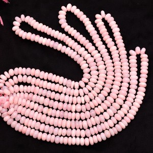 Cuentas redondas lisas de ópalo rosa natural de 8 mm, cuentas de ópalo rosa sueltas para la fabricación de joyas, precio directo de fabricante. - Product Image 6