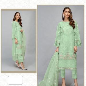 ปากีสถานอินเดียแต่งตัวออกแบบชุดแต่งงานพรรคสวมใส่เสื้อผ้า Salwar Kameez สำหรับผู้หญิงขายร้อน2021 - Product Image 1