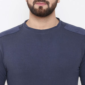 Men's 400Gsm Logo Custom Sweatshirt Breathable Lightweight Oversize Crew Neck Solid Color Thick Fleece Plain Dyed for Winter - Product Image 6