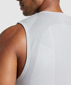 Best Selling OEM Service Design Men's Breathable Plus Size Casual Knitted Gym Tank <b>Tops</b> from Pakistan Hot Quality - Product Image 6
