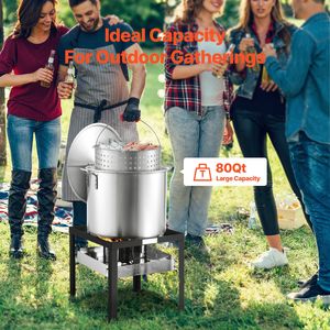 Kit per Cucinare Frutti di Mare in Ghisa da 5L con Colino e Cestello per Granchi, Gamberi e Aragoste - Product Image 2