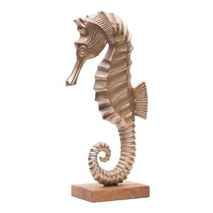 Sculpture de hippocampe en aluminium de luxe conçue pour les maisons haut de gamme et les collections d'art intérieur - Product Image 3