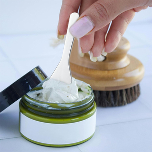 Espátula de maquillaje de acero inoxidable con acabado pulido, herramienta de espátula de maquillaje de un solo extremo para mezclar cosméticos - Product Image 5