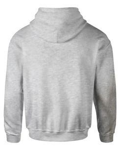 Sudadera con Capucha Negra para Hombre, Corte Regular, Color Sólido, Informal, de Algodón French Terry, para Otoño, Personalizable, Gruesa - Product Image 6