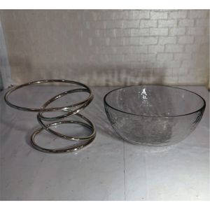 3-Tier Hammered Stainless Steel Serving Bowl Set with Metal Stand Elegant <b>Buffet</b> Dip <b>Server</b> for Restaurant & Home Catering Bowls - Product Image 2